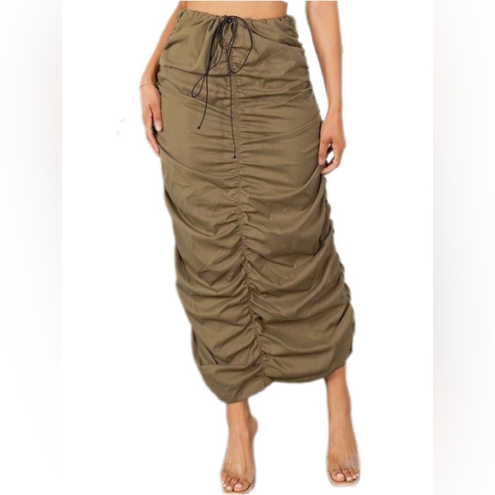 Olive skirt